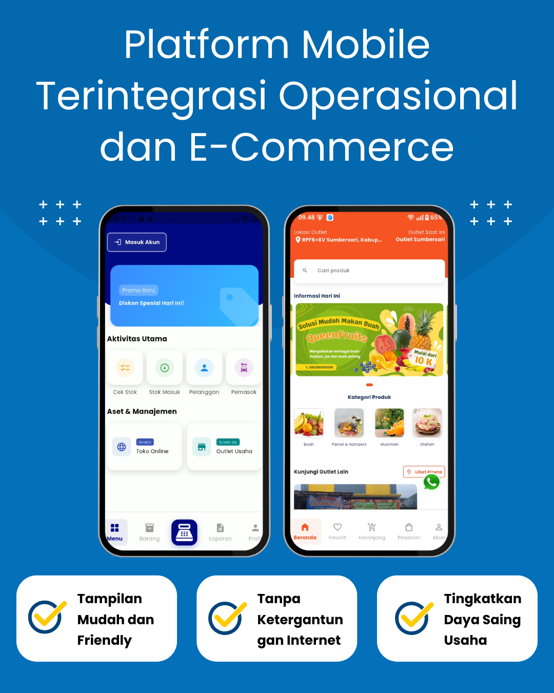 Aplikasi Mobile Operasional dan E-Commerce