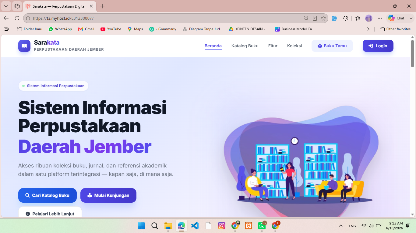 Pengembangan Sistem Sarakata Perpustakaan Jember