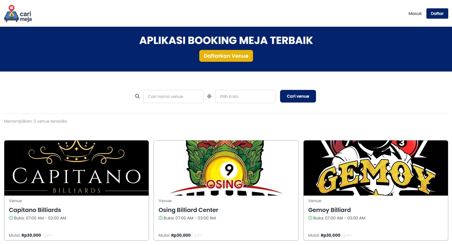 Cari Meja