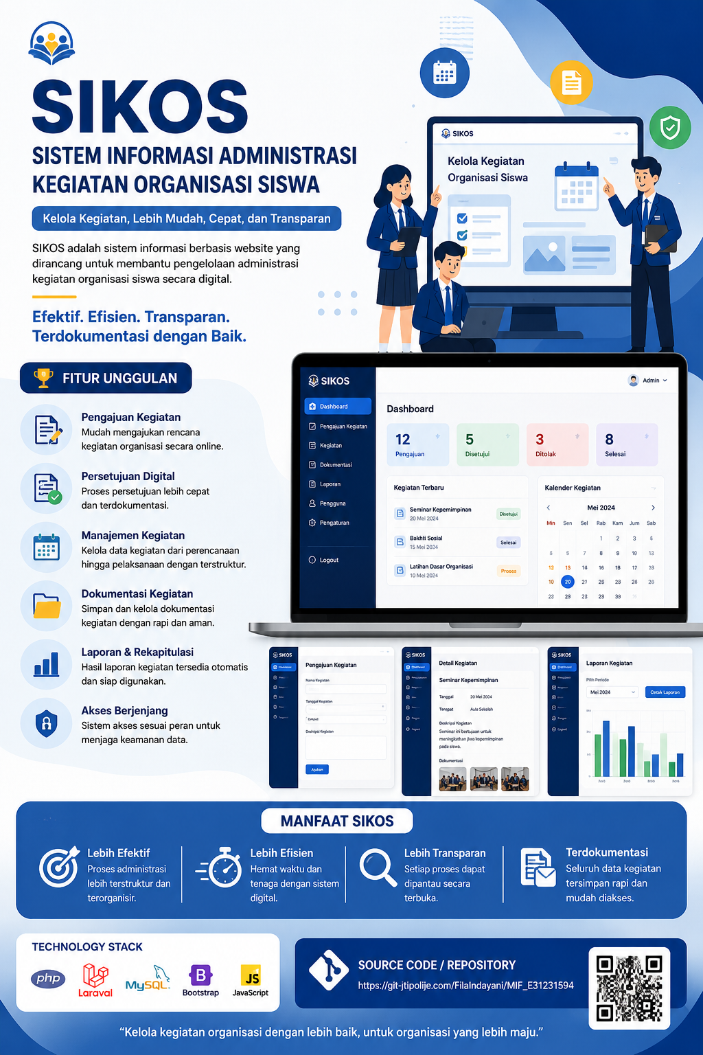 Sistem Informasi Administrasi Kegiatan Organisasi Siswa (SIKOS)