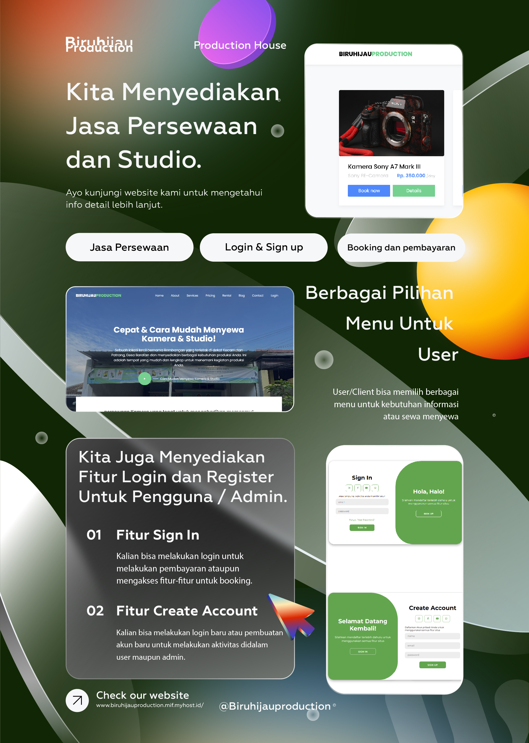 Sistem Informasi Untuk Penyewaan Alat Fotografi Berbasis Web