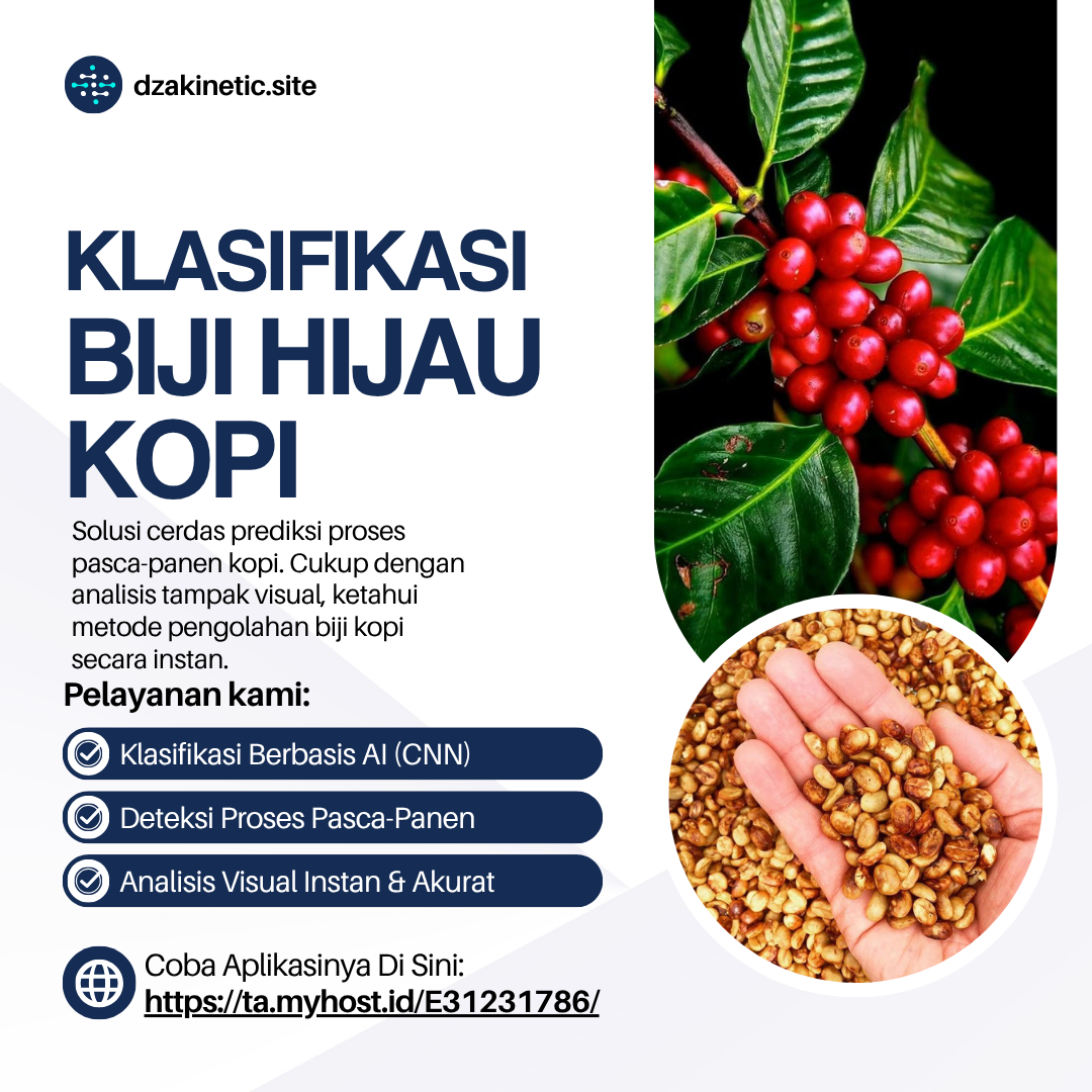 Klasifikasi Green Bean Coffee Menggunakan Algoritma Convolutional Neural Network