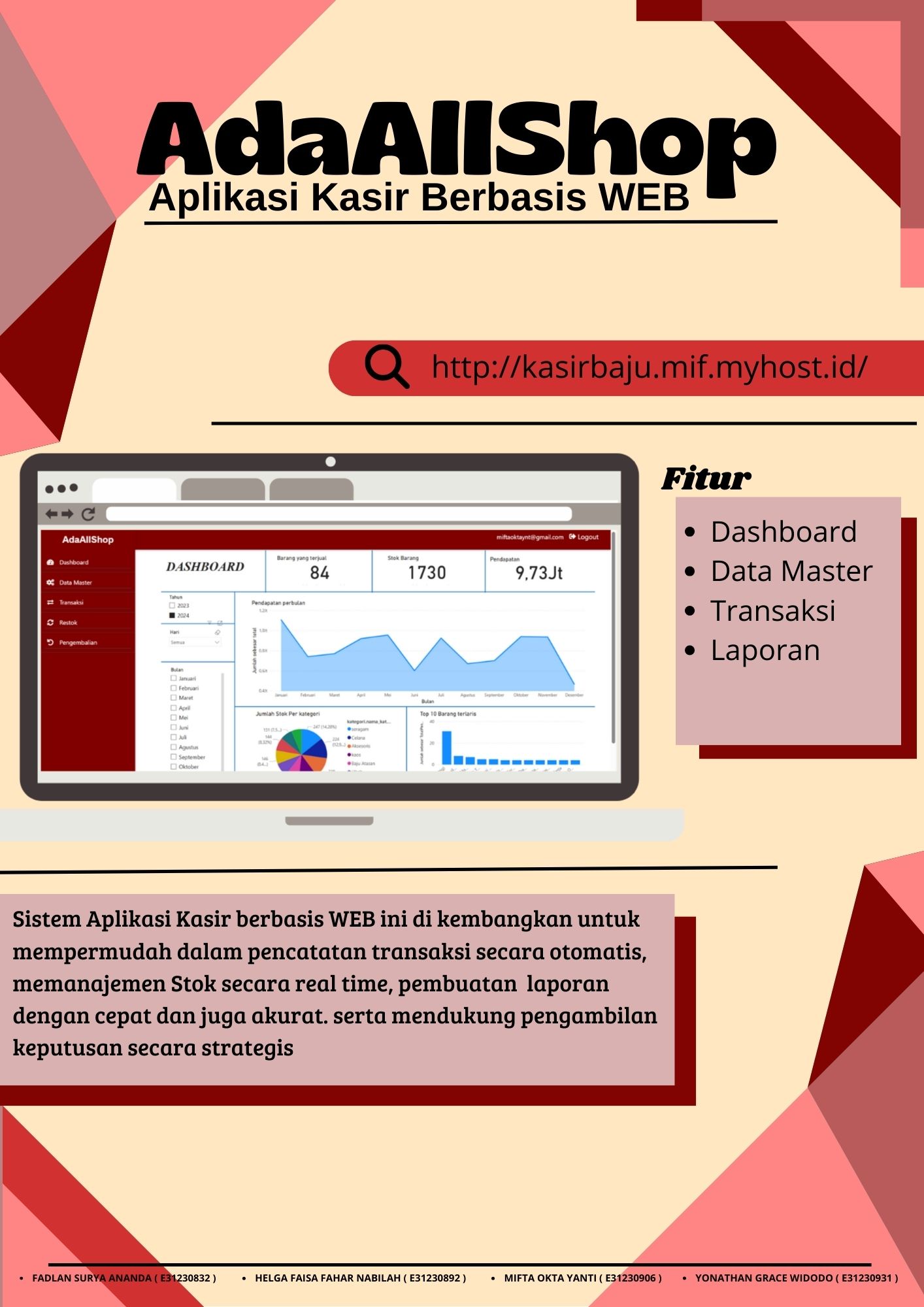 Sistem Aplikasi Kasir Baju Berbasis WEB